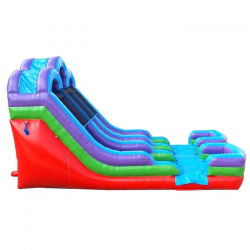 1520Retro20Rainbow20side20pic 1701130365 NEW FOR 2024!! 15' Retro Rainbow Double Bay Water Slide