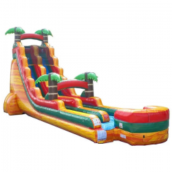 22 foot inflatable water slide tropical fire marble1 1716299927 22' Tropical Fire Slide Brand New