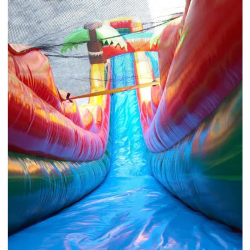 22 foot inflatable water slide tropical fire marble3 1716299927 22' Tropical Fire Slide Brand New