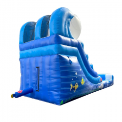 xsl pbbw12 hb sideb 1 1 1715278811 12' Lite Blue Wave Inflatable Water Slide