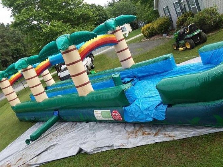 Tropical 2 lane Slip and Slide