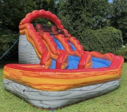 IMG 4690 1737234678 19' Fire Marble Double Lane Curved Water Slide