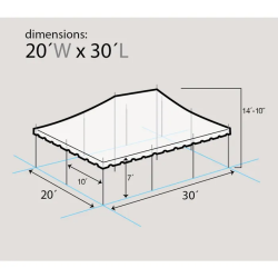 dim 20x30 Canopy Pole Tent