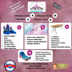 Kids Deluxe Backyard Party Package